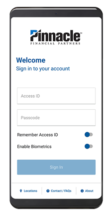 Pinnacle Mobile App Screenshot