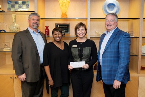 Jeff Coalson, Financial Advisor at Pinnacle Financial Partners; Tiffany Davidson and Cheryl Ball, Great Schools Partnership; Mike DiStefano, Knoxville President at Pinnacle Financial Partners